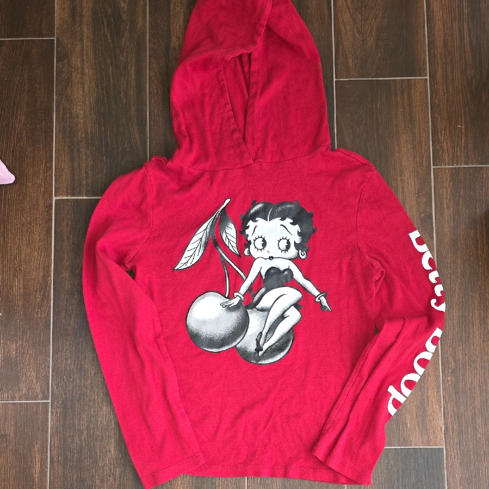 Red Betty Boop Hoodie Sweatshirt